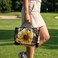 thumbnail image 4 of Psesaysky Golf Cart Seat Covers, Golf Cart Seat Towel Blanket with Handle, Foldable, Soft and Comfortable, Suits EZGO, Yamaha, Club Car and Other 2-Seat Carts, 51"x 30.3", Vintage Sunflower Checkered, 4 of 8