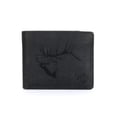 thumbnail image 1 of Cartera Karla Hanson para hombre, con bloqueo RFID, piel de alce negro, 1 of 4