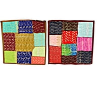 Mogul 2 Home Decorative Indian Handmade Cotton Cushion Cover Patchwork Embroidered 16 X 16 Inches