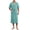 Green, variant on Men’s Summer Bathrobe Lightweight & Breathable Short Sleeve Robe with Pockets Men's Solid Color V Neck Belt Bathrobe