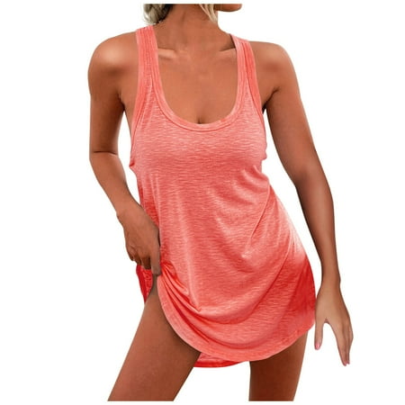 

KDDYLITQ Women Plus Size Babydoll Full Slip Sexy Lingerie Nightgown Sleepwear Chemise Nightdress Orange L