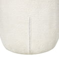 thumbnail image 4 of DecMode Polyester Rounded Barrel Lounge Chair, White, 4 of 12