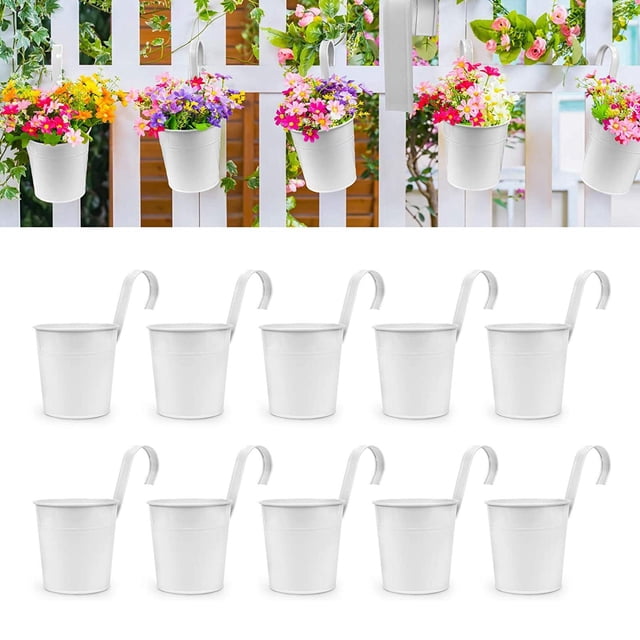 Macetas colgantes para flores perfecl jardinera de pared con gancho decoración de pared 10
