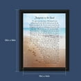 thumbnail image 2 of Footprints in the Sand Inspirational Wall Art, Beach Decor, Christian Gifts for Women and Men, Christian Wall Decor, Get Well Soon, Encouraging Scripture Wall Art, Sympathy Gift 2102B, 2 of 7