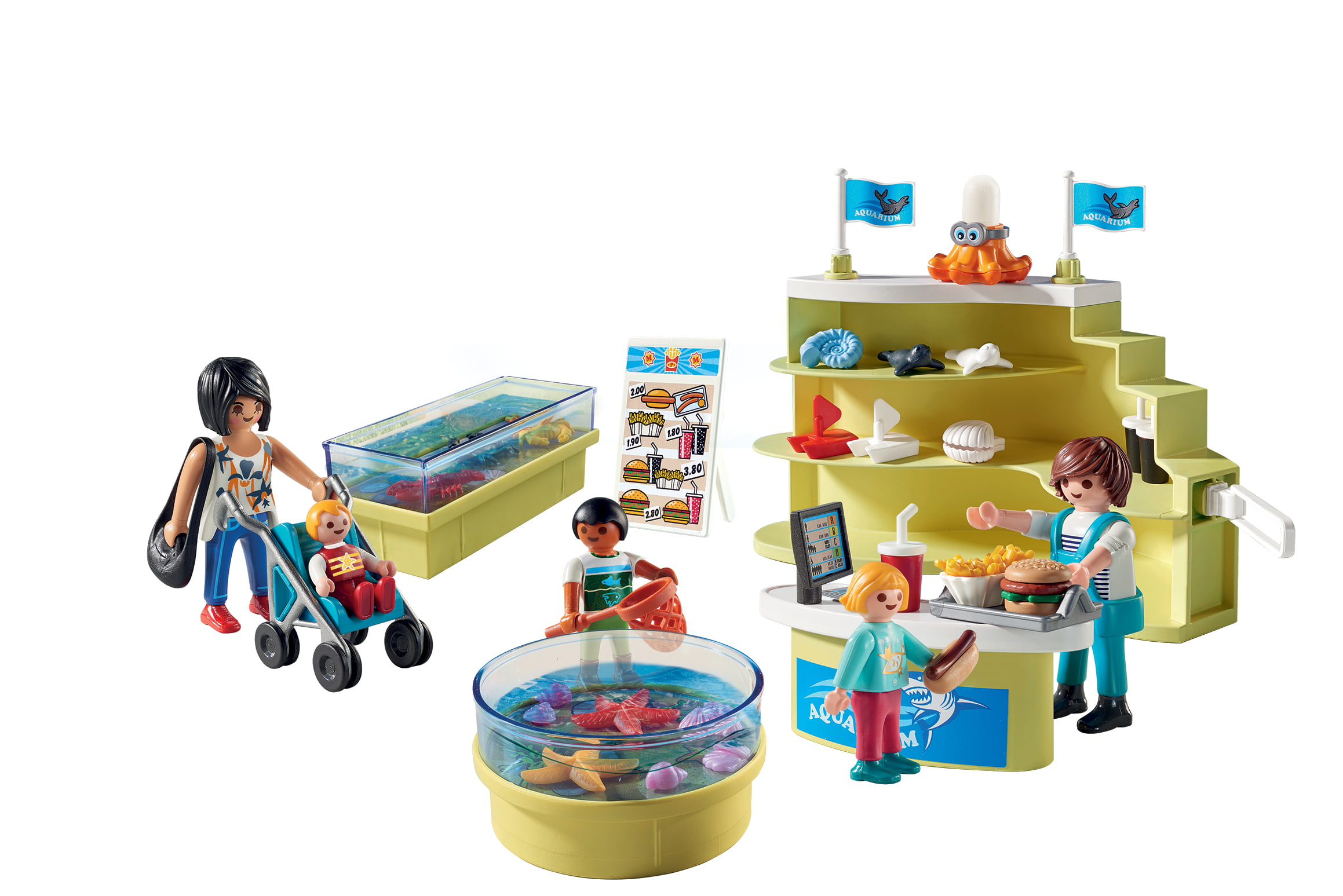 Playmobil Family Fun 9061 Aquarium Pet Shop Accessories & Figures Set 