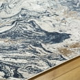 thumbnail image 7 of Hauteloom Marble Swirl Collection Abstract Coastal Living Room Bedroom Dining Room Area Rug - Modern Contemporary Bohemian - Grey, Beige, Dark Blue, Brown - 7'10" x 10', 7 of 7