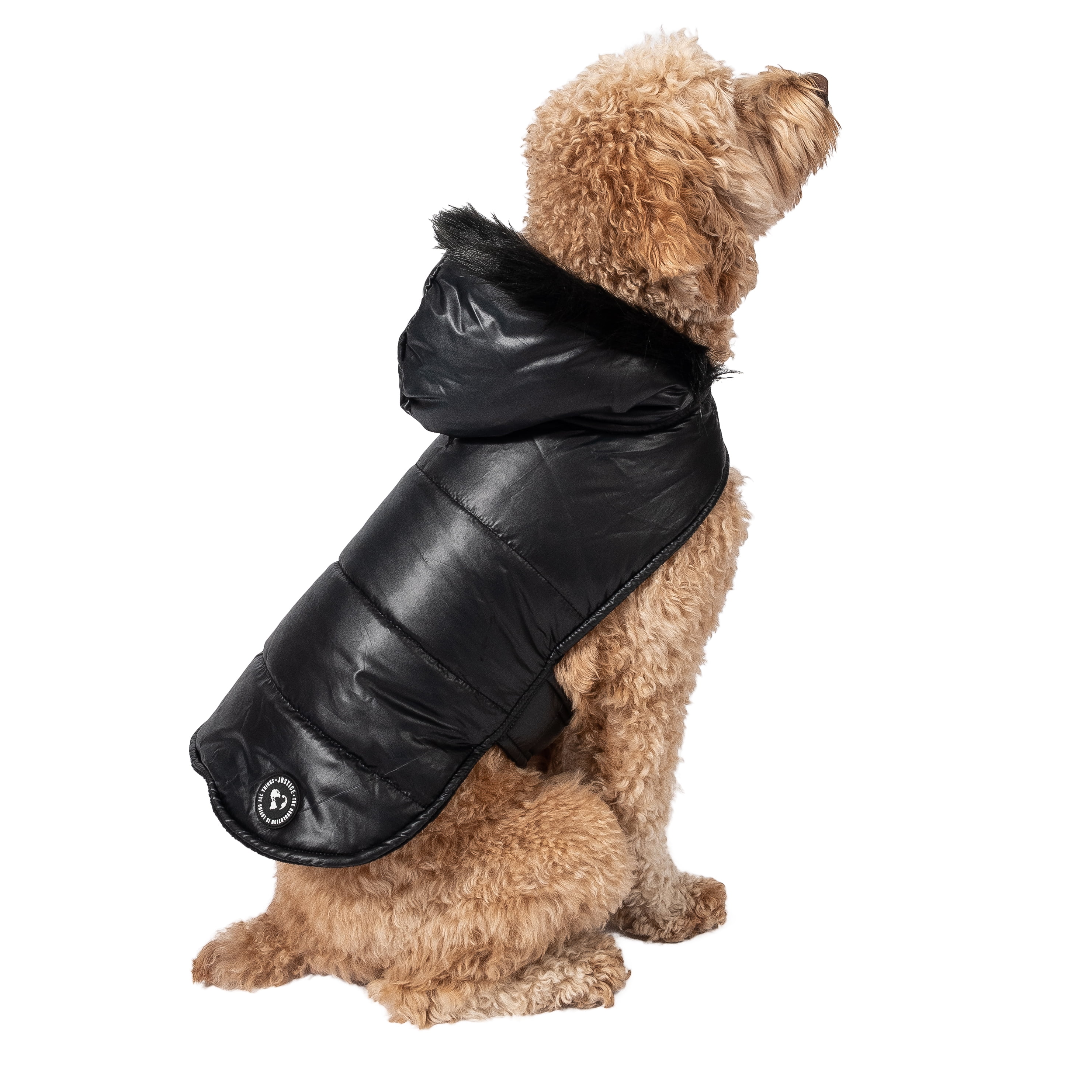 Justice Reversible Puffer Jacket, Black, S