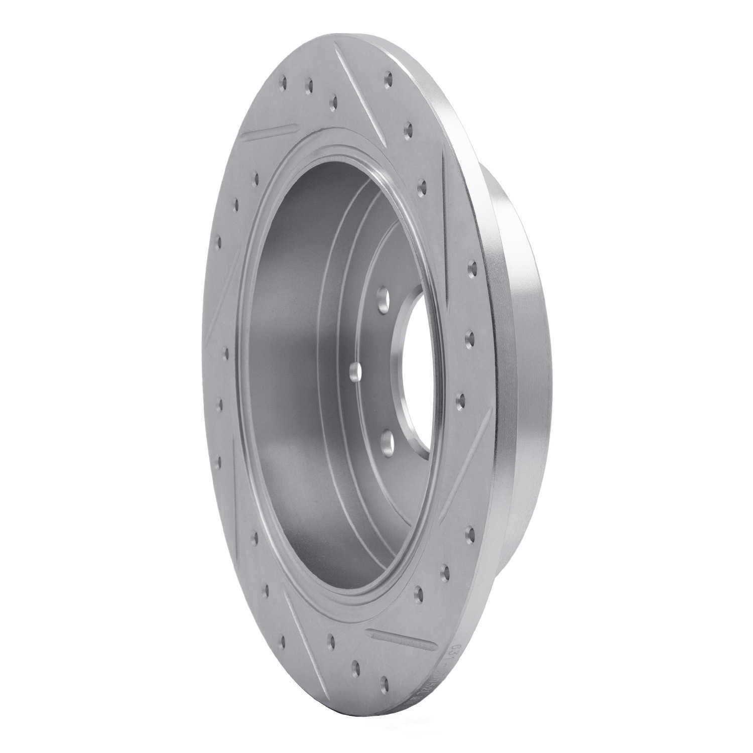 Dynamic Friction Company 631-03052L DFC Brake Rotor - Drilled And Slotted - Silver