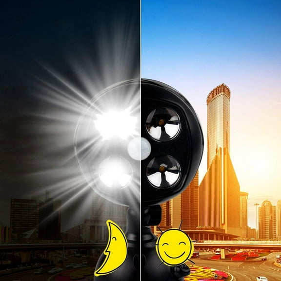 Motion Sensor Spotlight 4 LEDs Super Bright, Wireless Security Light Waterproof Wall Light for Garden Garage Walkway