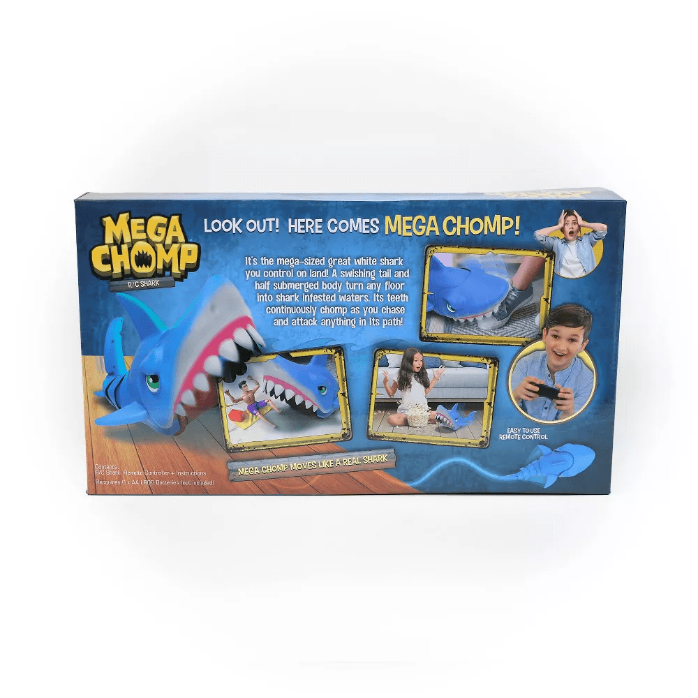 Skyrocket 15.00 x 8.00 x 9.00 Inches Mega Chomp Remote Control Shark Toys, Blue
