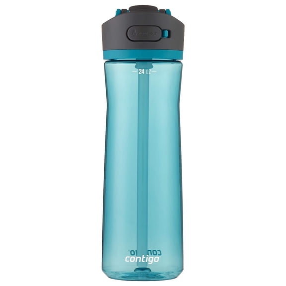 Contigo Ashland 2.0 Leak-Proof Water Bottle with Lid Lock and Angled Straw Juniper 24oz Water Bottle