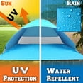 thumbnail image 3 of Pop Up Beach Tent Portable UV Protection Sun Shade Shelter Outdoor Camping Fishing Canopy Unbranded (Orange), 3 of 7