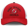 thumbnail image 2 of Men's Fanatics Red/White New Jersey Devils Authentic Pro Rink Trucker Hat, 2 of 4
