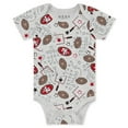 thumbnail image 3 of Infant & Newborn WEAR by Erin Andrews San Francisco 49ers Three-Piece Turn Me Around Bodysuits & Pant Set, 3 of 5