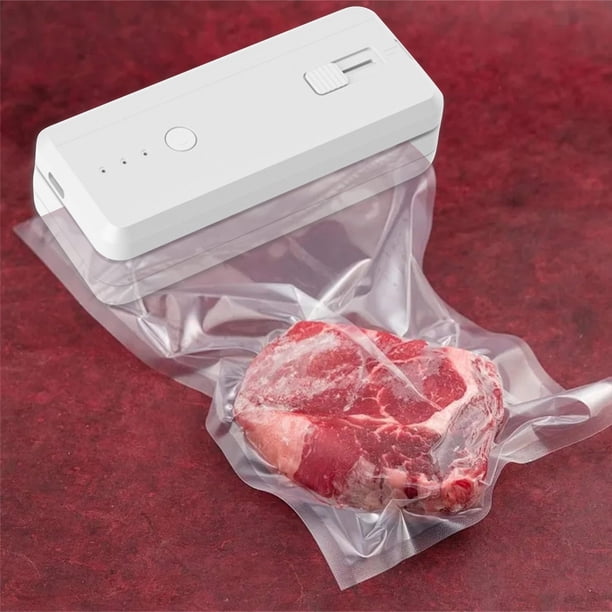Selladora de Bolsas Mini de Presión Manual | Máquina Portátil para Sellar Snacks y Alimentos | Batería Recargable de 1300mAh | Almacenamiento Magnético | Sellado de 10cm | Para Bolsas de Plástico y