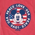 thumbnail image 3 of Disney - Americana - Mickey Peace Love USA - Toddler And Youth Short Sleeve Graphic T-Shirt, 3 of 5