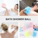 thumbnail image 3 of bolas de baño de malla de colores, bola de ducha, exfoliante de espalda con cuerda para colgar, color aleatorio, 3 of 6