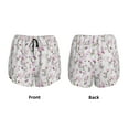 thumbnail image 5 of Picia Orchids Flowers Pattern Women's 2 in 1 Athletic Running Shorts High Waisted Workout Casual Gym Sweat Shorts with Comfy Liner Zipper Pockets-, 5 of 9
