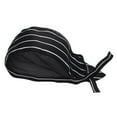 thumbnail image 4 of Chef Hat Waiter Grill Unisex BBQ Bakery Uniform Caps Hat White Strips, 4 of 9
