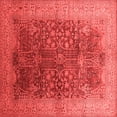 thumbnail image 1 of Ahgly Company Indoor Square Oriental Red Industrial Area Rugs, 3' Square, 1 of 4