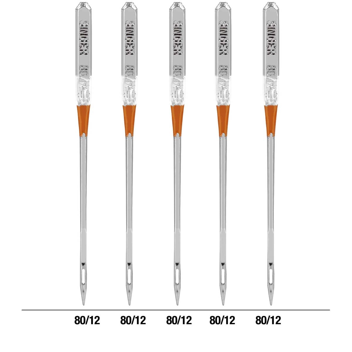 (2 pack) SINGER Universal Size 80/12 Embroidery Sewing Machine Needles (5 pack)