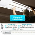 thumbnail image 2 of Luxrite 4-Pack 4FT T8 LED Tube Light Ballast and Ballast Bypass 13W=32W 3000K Soft White Damp Rated UL Listed, 2 of 6
