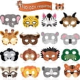 thumbnail image 1 of Máscaras de Animales Yongsheng 16 Piezas Papel Cartulina, 1 of 4