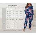 thumbnail image 5 of Cueply Womens Plus Size Pajama Set Long Sleeve Pjs for Women Soft Sleepwear Loungewear Nightwear With Pockets, 5 of 7