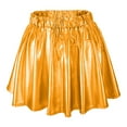 thumbnail image 1 of B91xZ Jupe Femme Basique Décontractée Taille Élastique Ligne A Évasée Midi, GD2 S, 1 of 3
