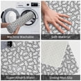 thumbnail image 2 of Bike chains Pattern white Front Door Mat, Indoor Mats for Bedroom Bathroom Kitchen, Floor Mat Non-Slip, Soft Carpet Floor Cover Machine Washable Entryway Mat - 20x31.5in, 2 of 5