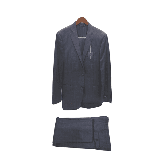 Ralph Lauren NDED21RZD937 Wool Natural Stretch Suit Light Blue 40Long 32W