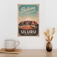 thumbnail image 3 of Retro Uluru Ayers Rock Poster Inspirational Motivational Vintage Travel Wall Art for Classroom Library Home Office Canvas Poster, 3 of 8
