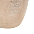 thumbnail image 5 of DecMode 11" Antique Style Distressed Beige Ceramic Vase with Handle, 5 of 9