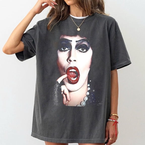 Tim Curry Memorial T Shirt, Horror Movie Fan Gift, Actor Tribute Tee, Frank-N-Furter Design
