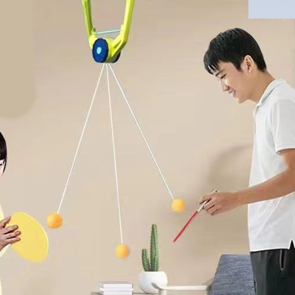 Oasiva Door PingPong Game with Racket and Balls Hanging Table Tennis Trainer for Indoor