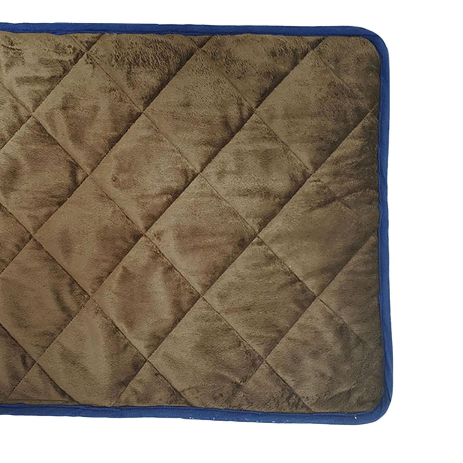 Self Heating Pets Pad Dogs Cat Cage Washable Non Slip Bottom Sleeping Mat Soft Self Warming Mat for Outdoor Kitty Animals Home Bedroom Coffee 40x50cm