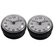 2X 7cm Waterproof Kitchen Bathroom Shower Clock Suction Cup Black