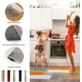thumbnail image 6 of Kitchen Rugs and Mats Non-Slip Cushioned Anti-Fatigue Kitchen Rug with Runner Set of 2, Orange Gray Modern Abstract Art Painting Graffiti Design Kitchen Mats for Floor 19.7x31.5inch+19.7x47.2inch, 6 of 6