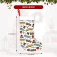 thumbnail image 4 of Salouo Art Of Living Print Christmas Stockings,Large Xmas Stocking Set of 1 Holiday and Farmhouse Stocking for Christmas Holiday Party Decoration(17.7*11 Inch), 4 of 7