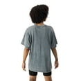 thumbnail image 2 of Women's Gameday Couture Gray Mississippi State Bulldogs Snow Washed Relaxed Fit Classic T-Shirt, 2 of 4