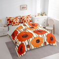 thumbnail image 3 of jejeloiu Retro Rustic Flowers 7 Pieces Bedding Comforter Set,Vintage Geometric Stripe Full Bedding Set For Men Women Reversible, 3 of 8