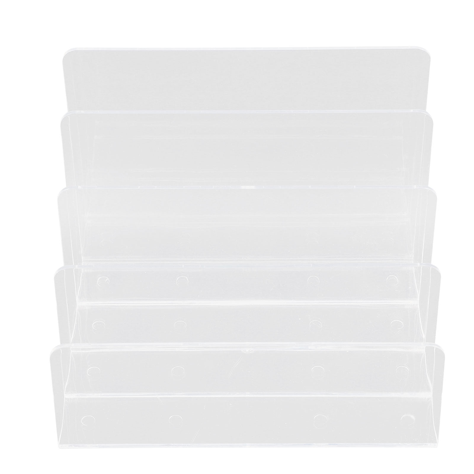 NUOLUX File Sorter Holder Acrylic Organizer Rack Desktop Desk Magazine
