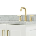 thumbnail image 4 of Ariel Taylor 67 Inch Double Rectangle Sink Vanity With Carrara White Marble Countertop W/0.75" Edge In White, 4 of 11