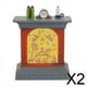 thumbnail image 1 of 2x Chimenea Navideña Iluminada, Estatuilla de Chimenea Iluminada Navideña, Paisaje de Resina, Chimenea Navideña Iluminada para Escritorio 2 piezas, 1 of 8