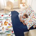 thumbnail image 5 of Homewish Western Cowboy Boots 7-Piece Twin Bedding,Floral Cactus Bedding Comforter Set,Blue Brown,Navy Blue Reversible, 5 of 8