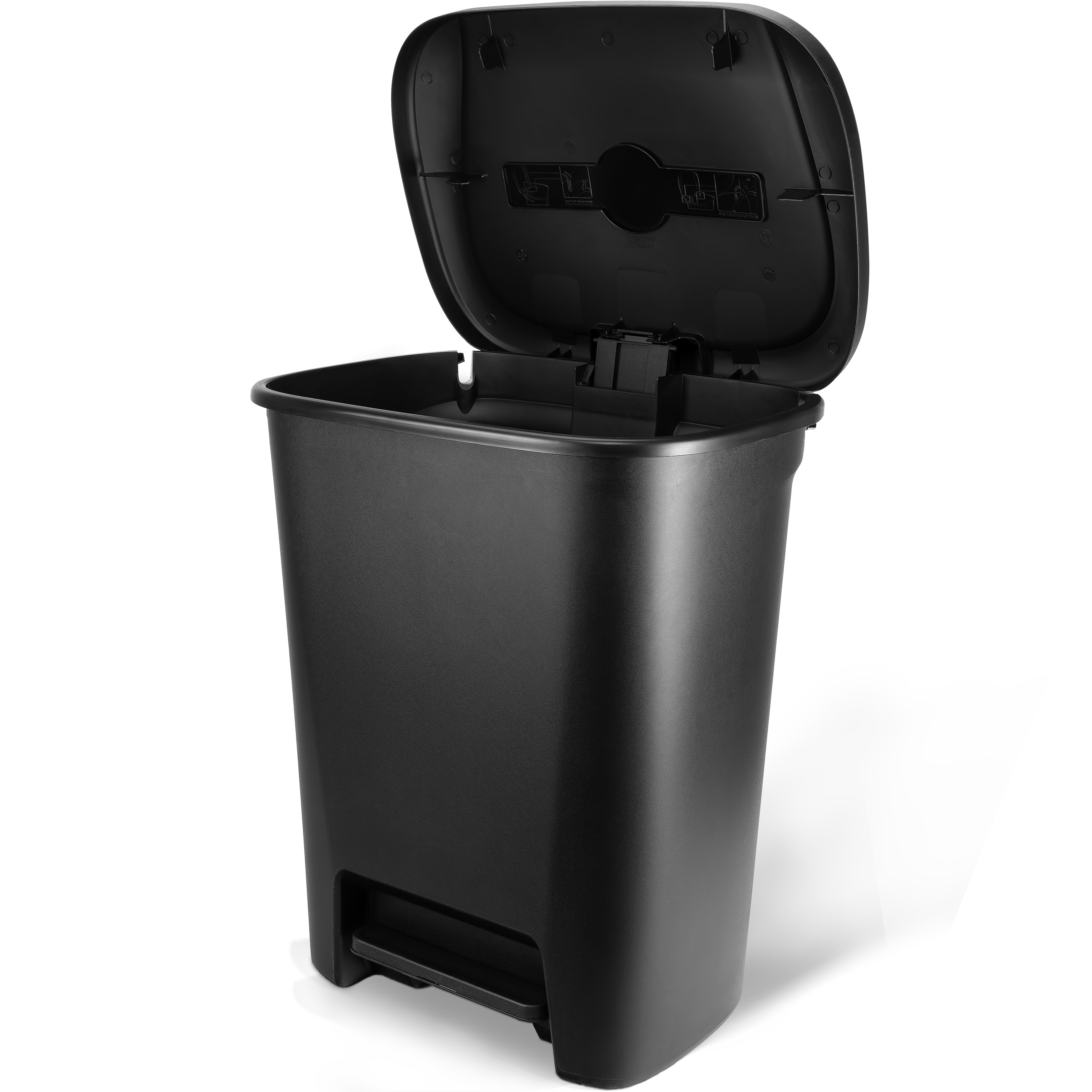 Hefty 20.1-Gallon Kitchen Trash Can with Foot Pedal Lid photo 4