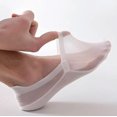 thumbnail image 2 of No Show Socks, Ultra Thin Breathable Mesh Non Slip Invisible Liner Socks for Flats and Sneakers for Women and Men, White, 2 of 6