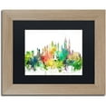 thumbnail image 1 of Trademark Fine Art "New York New York Skyline SP" Canvas Art by Marlene Watson, Black Matte, Birch Frame, 1 of 4