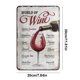 thumbnail image 4 of Metal Wine Tin Sign Rectangular Iron Pintura Pared La Del 20x30 Cm, 4 of 9