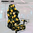 thumbnail image 7 of Xoenoiee Lemon Leaves Print Gaming Chair Cover, Stretchable Computer Office Chair Cover for Armchair, Swivel Chairs, Computer Boss Chair, Removable Chair Slipcovers with Armrest Cover, 7 of 7